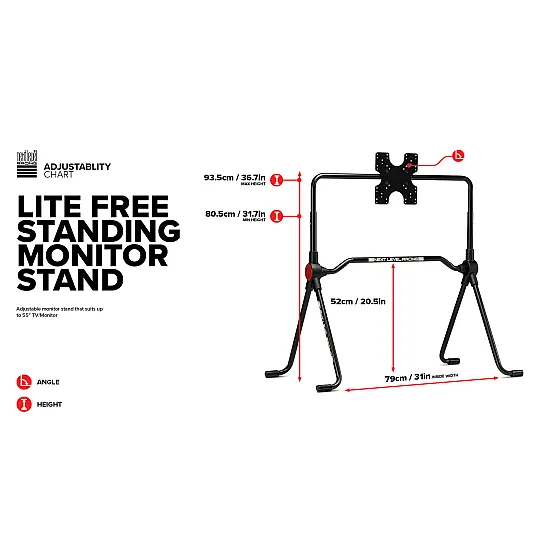 Next Level Racing Lite Vrijstaande Monitorstandaard