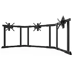 RSeat TX90 Zwart - Triple Screen TV-standaard 65 tot 90 Inch