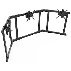 RSeat TX90 Zwart - Triple Screen TV-standaard 65 tot 90 Inch
