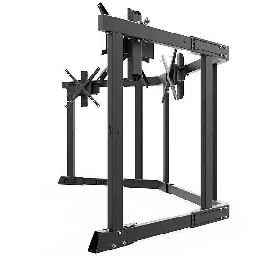 RSeat TX90 Zwart - Triple Screen TV-standaard 65 tot 90 Inch
