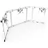 RSeat TX90 Wit - Triple Screen TV Stand 65 tot 90 Inch