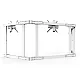 RSeat TX90 Wit - Triple Screen TV Stand 65 tot 90 Inch