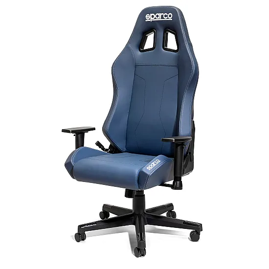 Sparco Coach Bureaustoel - Blauw / Grijs
