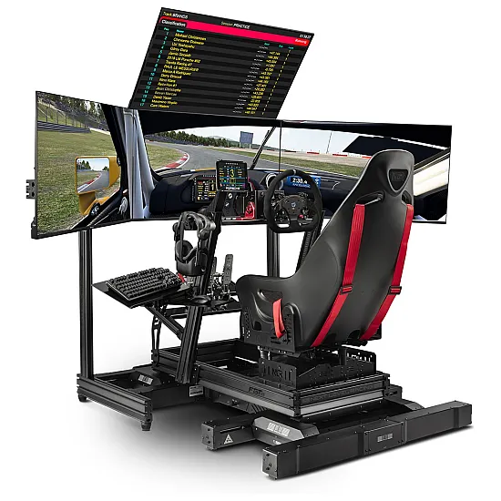 Next Level Racing Elite Quad Monitorstandaard - Carbon Grijs