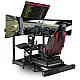 Next Level Racing Elite Quad Monitorstandaard - Carbon Grijs