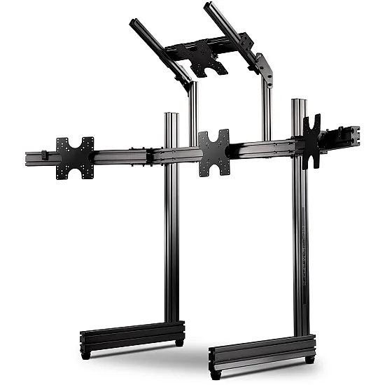 Next Level Racing Elite Quad Monitorstandaard - Carbon Grijs