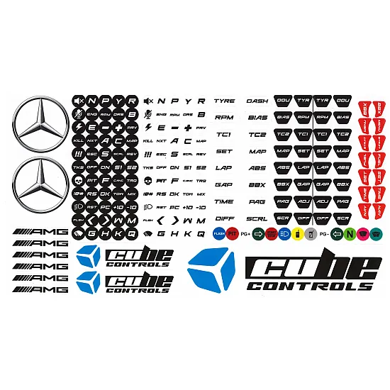 Cube Controls Stickers AMG