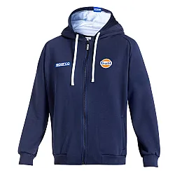 Gulf Hooded Full Zip Sweatshirt - Navy Blue