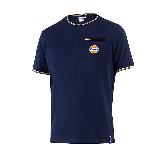 Gulf T-Shirt Pocket - Navy Blauw