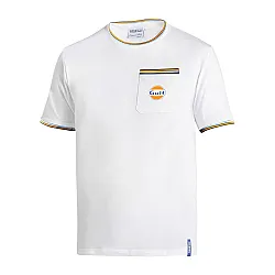 Gulf T-Shirt Pocket - Wit