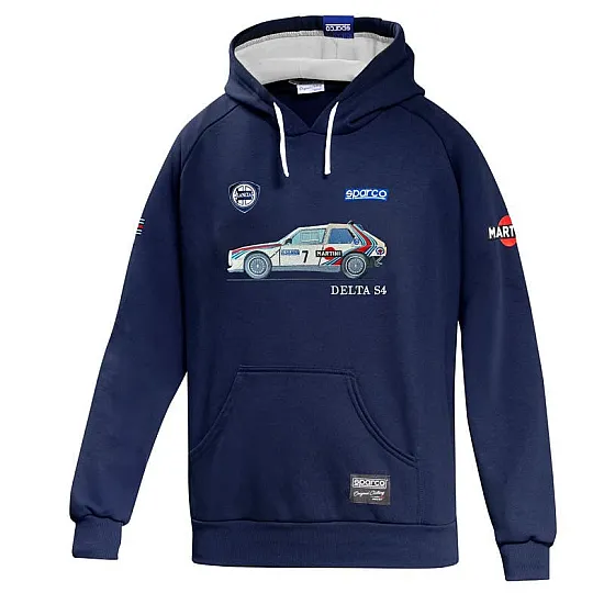 Hoodie Lancia Delta S4 Martini Racing - Navy Blue