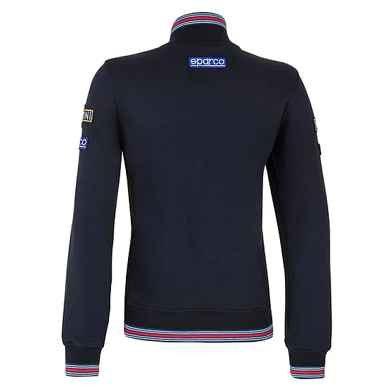 Dames Sweatshirt met Rits - Navy Blue