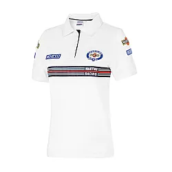 Dames Sparco Polo Replica Martini Racing - Wit