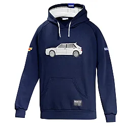 Lancia Delta HF Hoodie - Donkerblauw / Wit