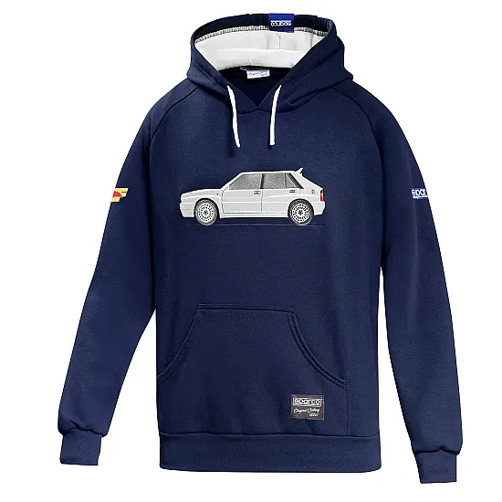 Lancia Delta HF Hoodie - Donkerblauw / Wit