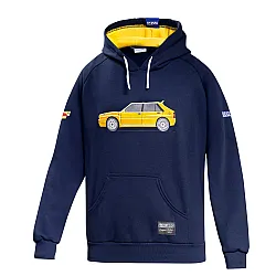 Lancia Delta HF Hoodie - Donkerblauw / Geel