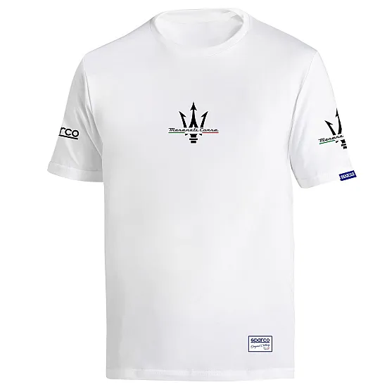 Maserati T-shirt van Sparco - Wit