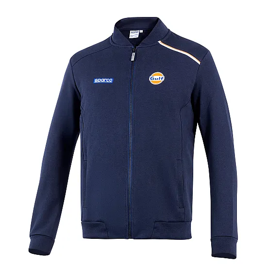 Gulf Sweatshirt met volledige ritssluiting - Navy Blue