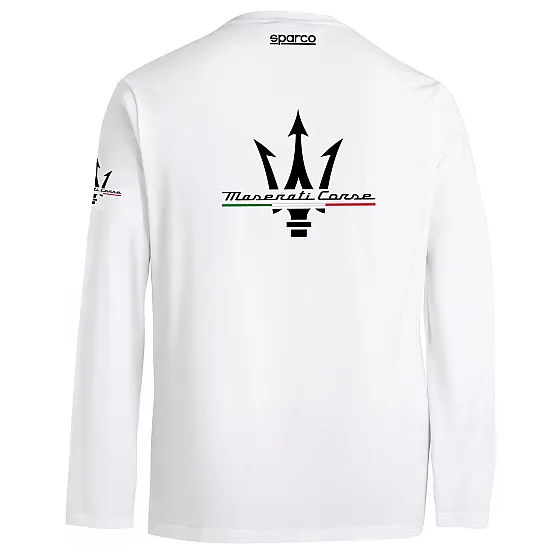 Long Sleeve T-Shirt Maserati - Wit
