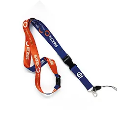 Lanyard Sparco Teamwork - Blauw / Fluo Oranje
