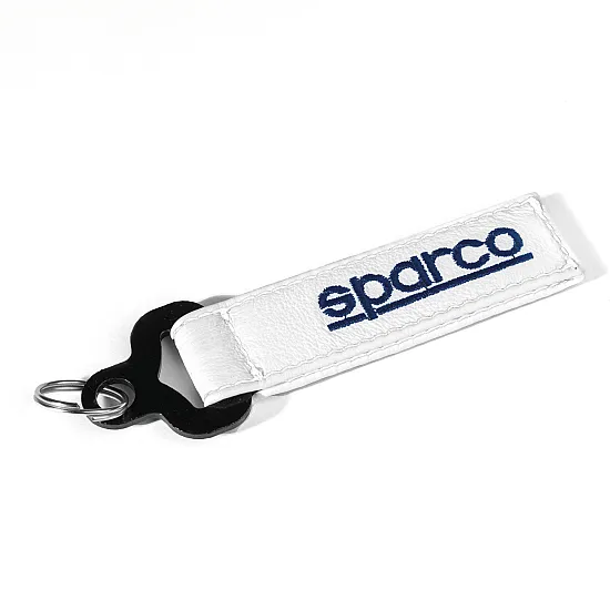 Leren Sleutelhanger Martini Racing - Wit