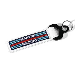Leren Sleutelhanger Martini Racing - Wit