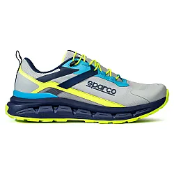 Sparco S-Pike Turini - Zilver / Blauw Marine / Fluo Lime