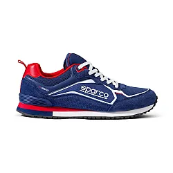 Sparco S-Road Schoenen - Navy Blauw / Rood