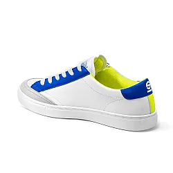Sparco S-Time Schoenen - Wit / Blauw / Fluo Geel