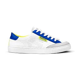 Sparco S-Time Schoenen - Wit / Blauw / Fluo Geel