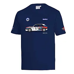 T-Shirt Lancia Delta Martini Racing - Marineblauw