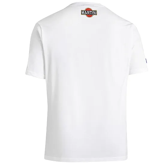 T-Shirt Martini Racing Stripes - Wit