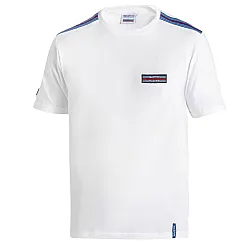 T-Shirt Martini Racing Stripes - Wit