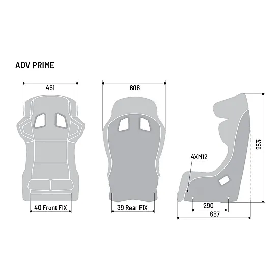 Sparco ADV Prime Carbon Stoel FIA 8862-2009