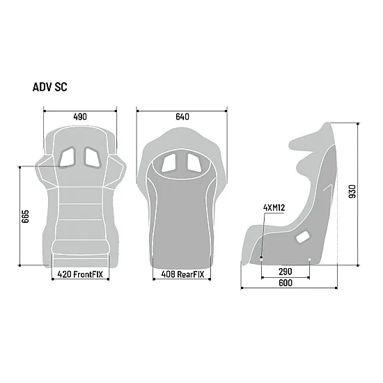 Sparco ADV-SC Stoel FIA 8862-2009