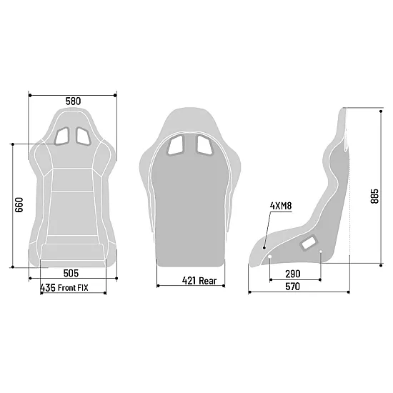 Sparco EVO L QRT X Stoel FIA 8855-1999