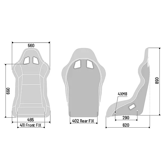 Sparco EVO QRT Stoel X FIA 8855-1999