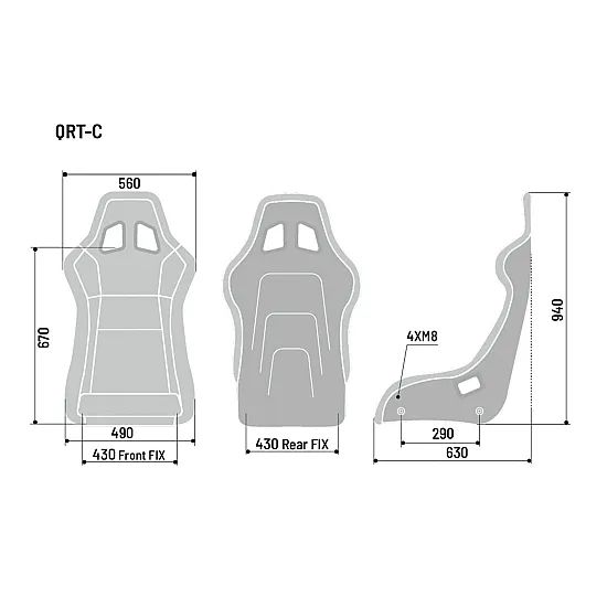 Sparco ORT-C 20 Stoel FIA 8855-1999