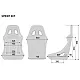 Sparco Sprint Sky Stoel FIA 8855-1999 - Zwart