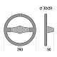 Sparco 215 Suède Zwart Stuurwiel