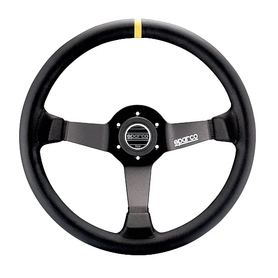 Sparco 345 Leren Stuurwiel - Zwart