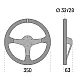 Sparco 345 Leren Stuurwiel - Zwart