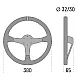 Sparco 368 Suède Stuurwiel - Zwart