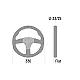 Sparco R330 Suède Stuurwiel - Zonder Knop