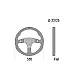 Sparco R330B Stuurwiel Suède met Knoppen