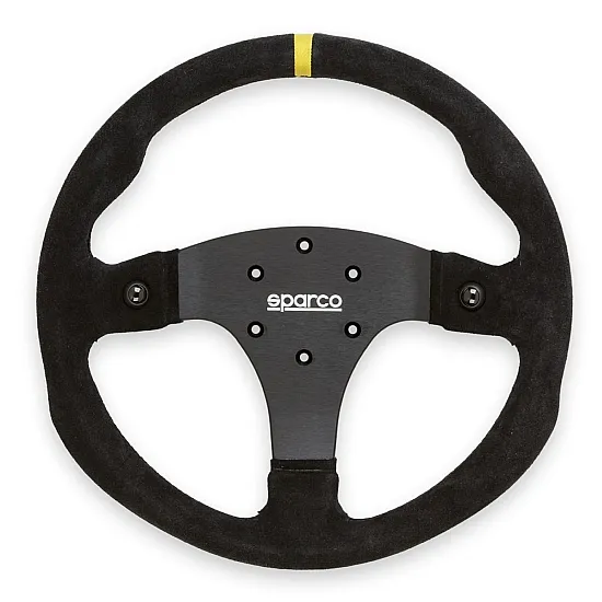 Sparco R330B Stuurwiel Suède met Knoppen