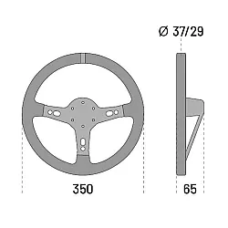 Sparco Targa 350 Stuurwiel