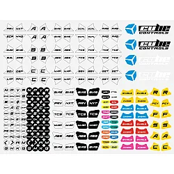 Cube Controls Stickers voor F-PRO - CSX-3 - GT PRO V2 Gemengd