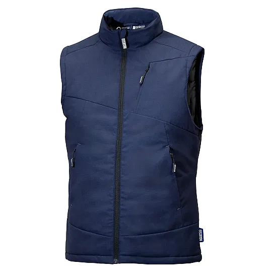 Sparco Sandford Grit Gewatteerd Vest - Navy Blue