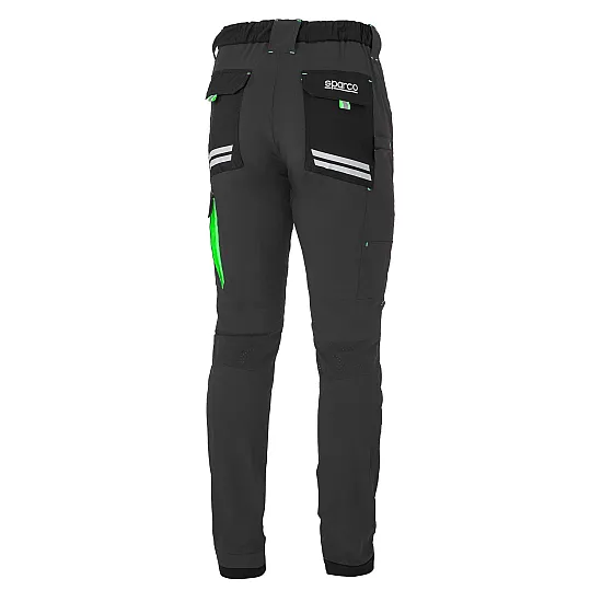 Sparco Light Tech Kansas Broek - Grijs / Groen
